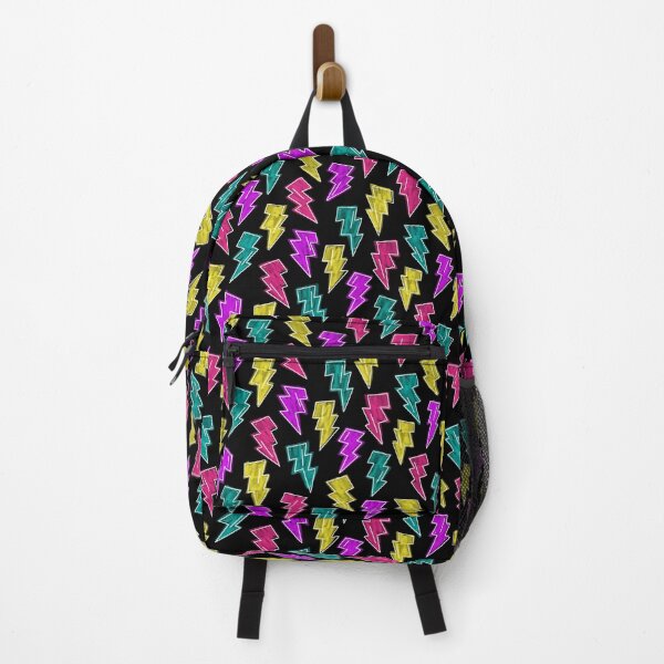 Neon Lightning Bolts Backpack