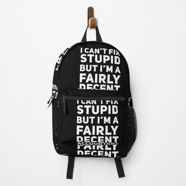 Item preview, Accountant Funny Can't fix Stupid Gift- White text designed and sold by MDAccount.