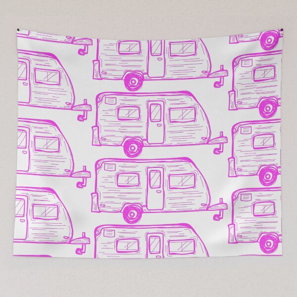 Item preview, Hot Pink Camper designed and sold by LadyMayDesigns9.