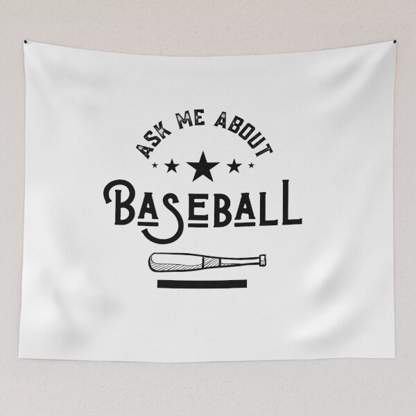 Item preview, Ask Me About Baseball  designed and sold by Sutra-Lotus-Co.