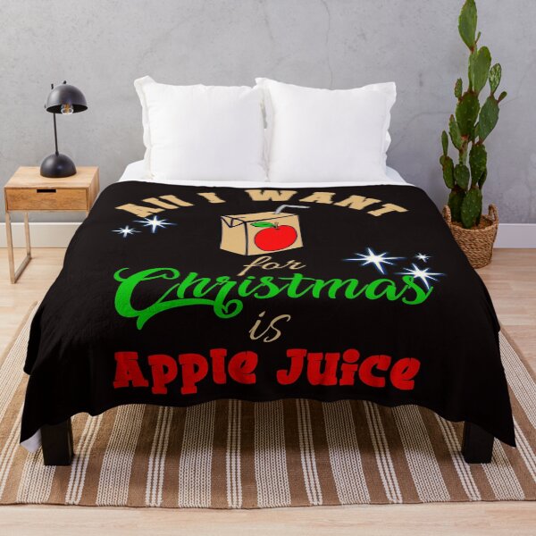 Item preview, All I Want For Christmas Is Apple Juice - Funny Apple Juice and Christmas Stars Gift Ideas designed and sold by leo121687.