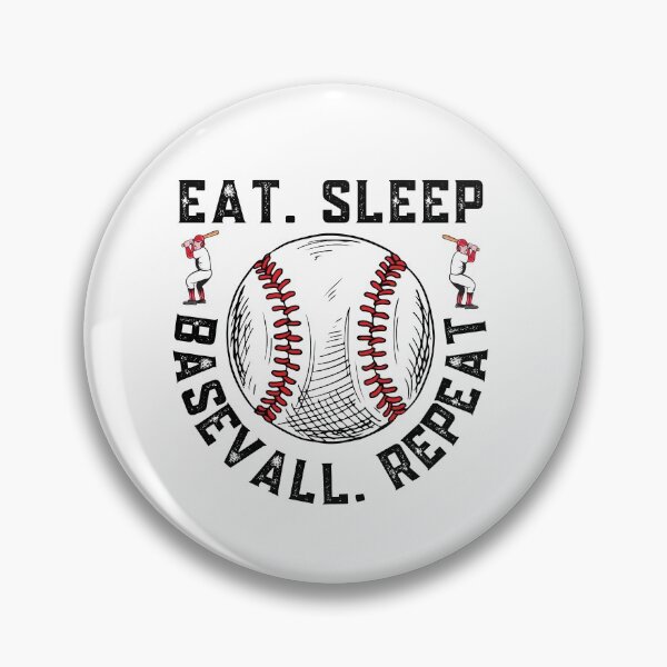 Item preview, Eat Sleep Baseball Repeat designed and sold by Sutra-Lotus-Co.
