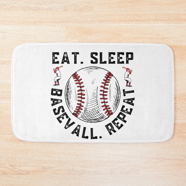 Item preview, Eat Sleep Baseball Repeat designed and sold by Sutra-Lotus-Co.