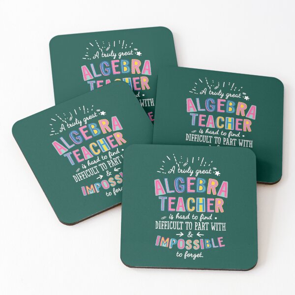 Item preview, A truly Great Algebra Teacher Gift - Impossible to forget designed and sold by betternotes.