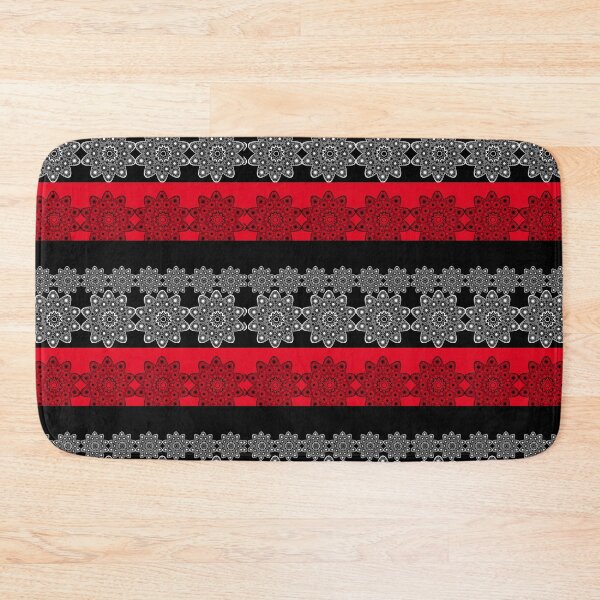Item preview, Black red fishnet lace pattern .  designed and sold by fuzzyfox.