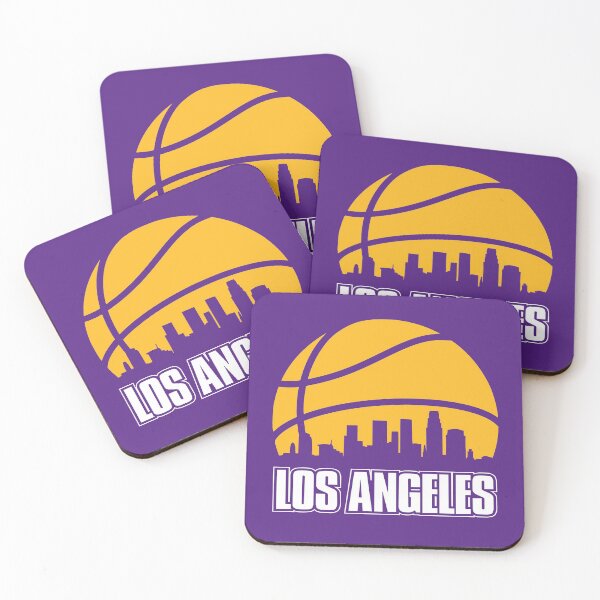 Item preview, Retro Lakers Basketball LA City Skyline designed and sold by pixeljamz.