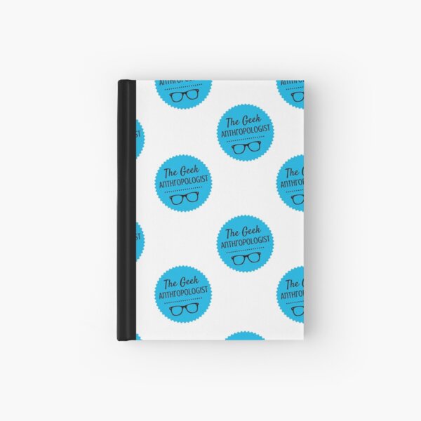 The Geek Anthropologist logo notebook Hardcover Journal