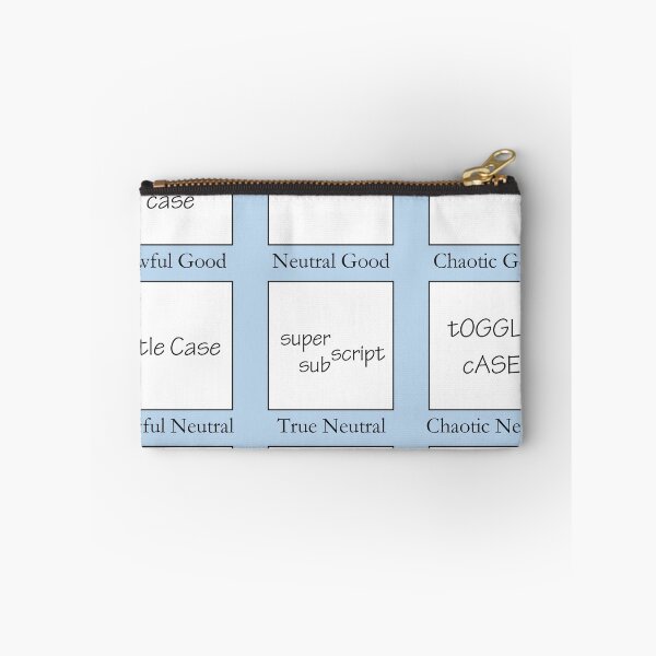 Item preview, Letter Case Alignment Chart - Blue designed and sold by Adam Bisson.