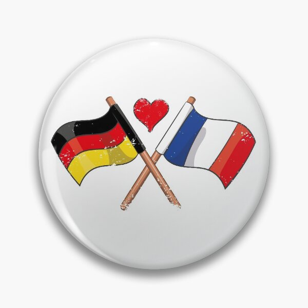 Item preview, I Love France Germany Flag Heart Banner Gift Idea designed and sold by teeseeds.