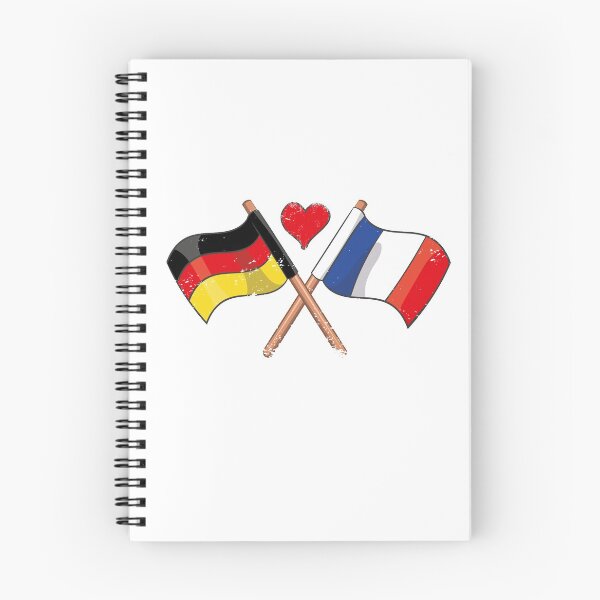 Item preview, I Love France Germany Flag Heart Banner Gift Idea designed and sold by teeseeds.