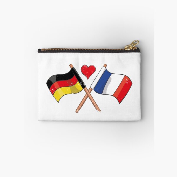 Item preview, I Love France Germany Flag Heart Banner Gift Idea designed and sold by teeseeds.