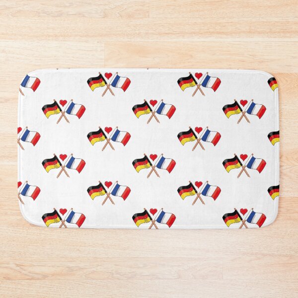 Item preview, I Love France Germany Flag Heart Banner Gift Idea designed and sold by teeseeds.