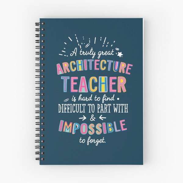Artikelvorschau, A truly Great Architecture Teacher Gift - Impossible to forget entworfen und verkauft von betternotes.