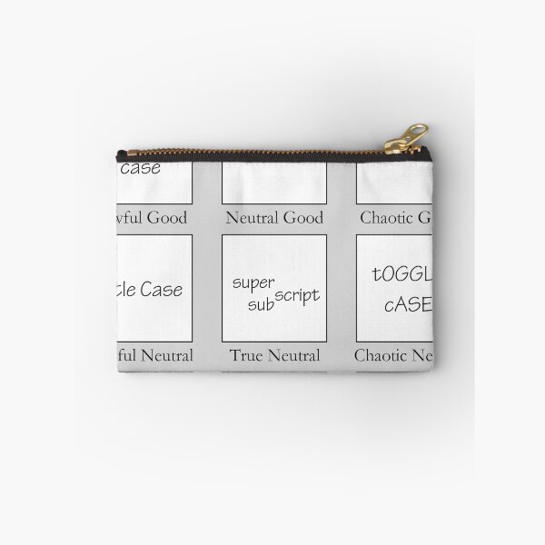 Item preview, Letter Case Alignment Chart - Grey designed and sold by Adam Bisson.