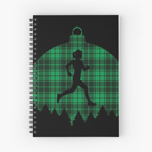 Item preview, Green Flannel Christmas Ornament - Woman Runner designed and sold by HeatherPore.