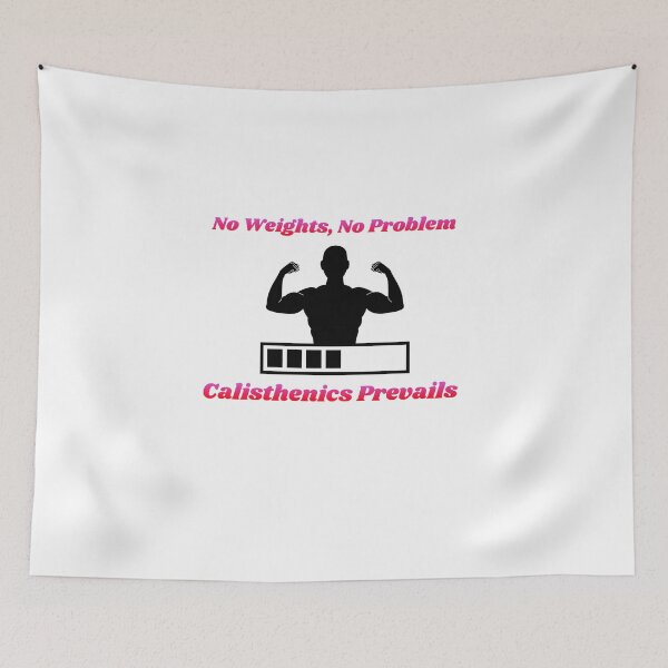 Item preview, Calisthenics No Weights, No Problem Fitness and Crossfit tee designed and sold by SacredsDesigns.