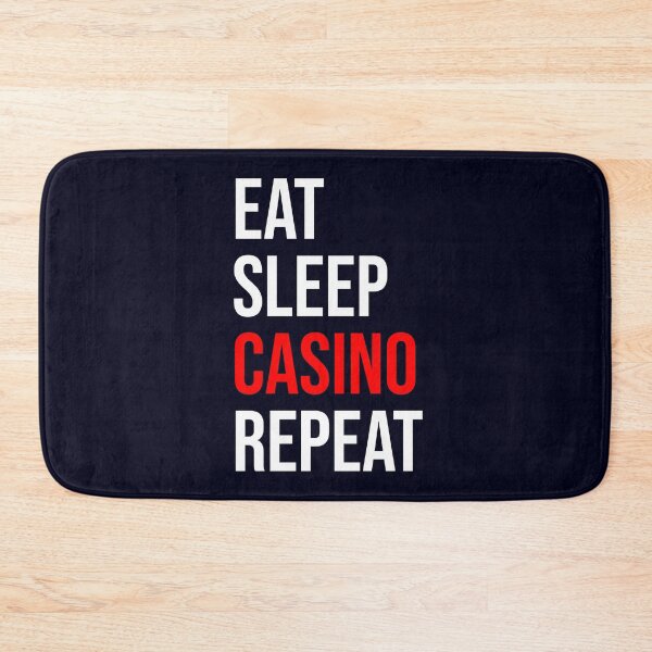 Item preview, Eat Sleep Casino Repeat designed and sold by CatArtStore.