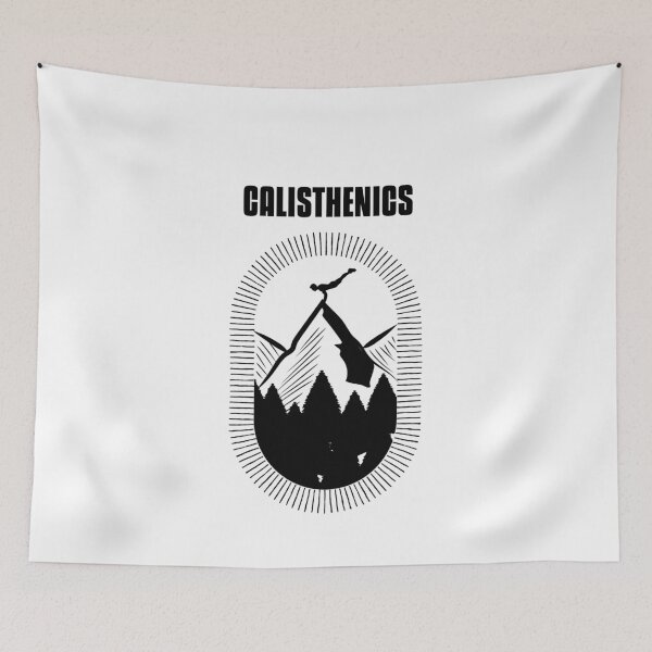 Item preview, Calisthenics Mountain Fitness and Crossfit tee designed and sold by SacredsDesigns.