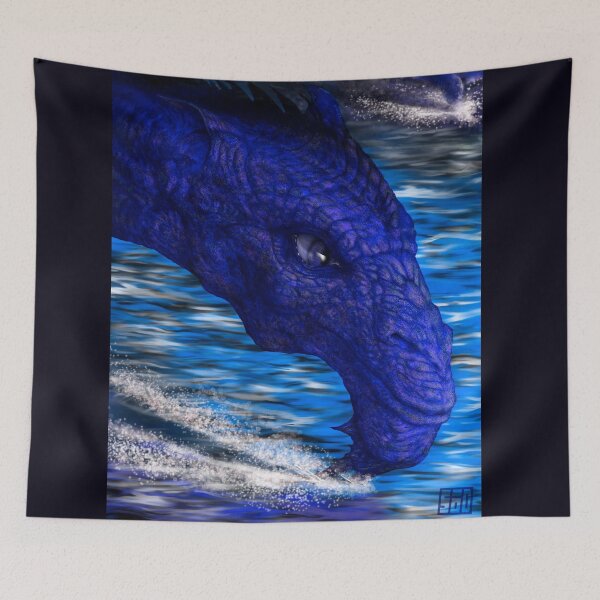Item preview, Blue Dragon Skimming on the Water designed and sold by sodsworld.