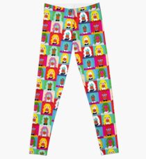 Pop art woman pattern Leggings