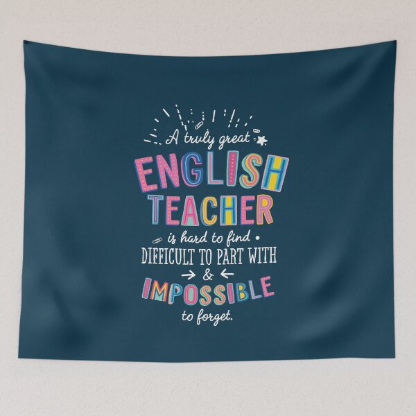 Aperçu de l'œuvre A truly Great English Teacher Gift - Impossible to forget créée et vendue par betternotes.