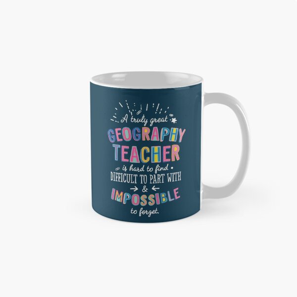 Item preview, A truly Great Geography Teacher Gift - Impossible to forget designed and sold by betternotes.