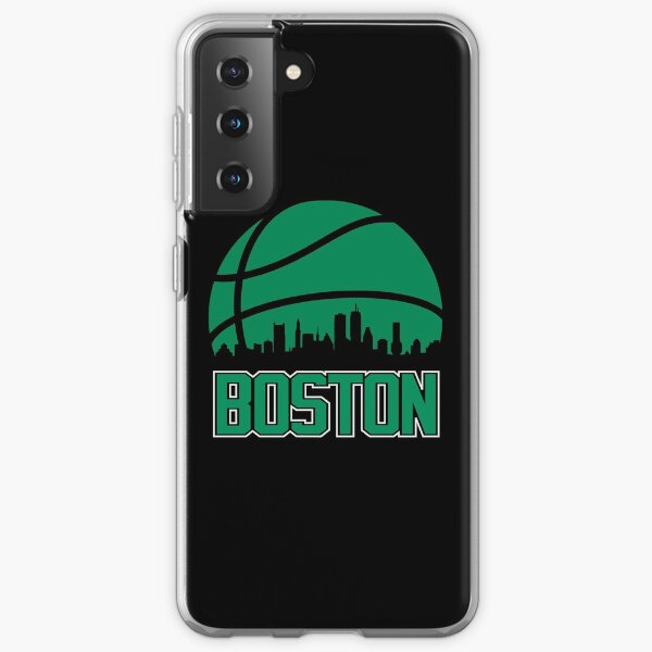 Retro Celtics Basketball Boston City Skyline Samsung Galaxy Soft Case