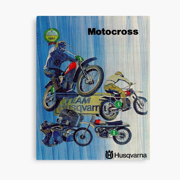 Husqvarna 1975 Promo Poster Canvas Print