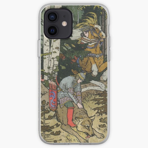 Ivan Tsarevich with Princess Elena and the Grey Wolf Ivan Bilibin iPhone Soft Case