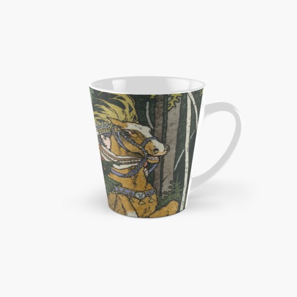 Ivan Tsarevich with Princess Elena and the Grey Wolf Ivan Bilibin Tall Mug