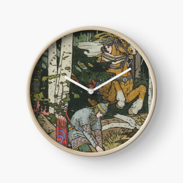 Item preview, Ivan Tsarevich with Princess Elena and the Grey Wolf Ivan Bilibin designed and sold by RedCapeTales.