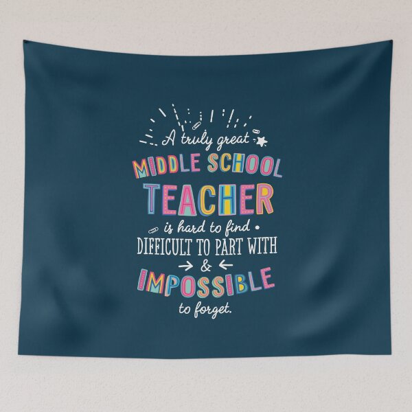 Item preview, A truly Great Middle School Teacher Gift - Impossible to forget designed and sold by betternotes.