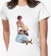 pin up girl Women's Fitted T-Shirt