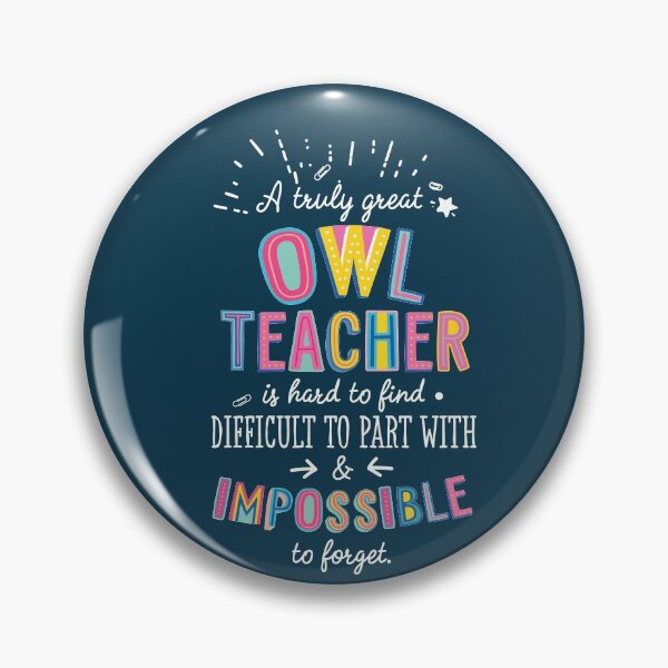 Item preview, A truly Great Owl Teacher Gift - Impossible to forget designed and sold by betternotes.