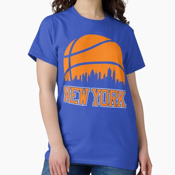 Item preview, Retro Knicks Basketball New York City Skyline designed and sold by pixeljamz.