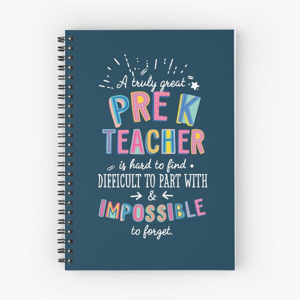 Item preview, A truly Great Pre-K Teacher Gift - Impossible to forget designed and sold by betternotes.