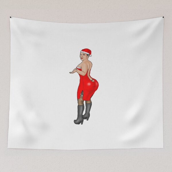 Item preview, Big bum Christmas pin-up designed and sold by PinUpsandPulp.