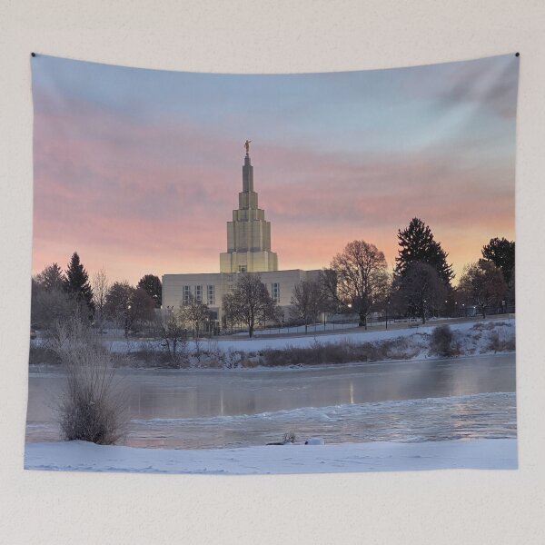 Item preview, Idaho Falls - Winter Scene of the Church of Jesus Christ of Latter Day Saints Temple designed and sold by IMAGETAKERS.