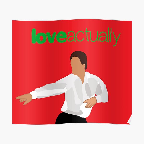 Love Actually Hugh Grant Art Poster