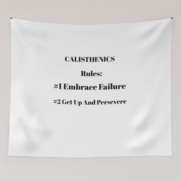 Item preview, Calisthenics Rules Higher Fitness and Crossfit tee designed and sold by SacredsDesigns.