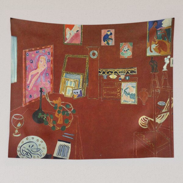 Aperçu de l'œuvre Studio Rouge Matisse créée et vendue par emidye20.