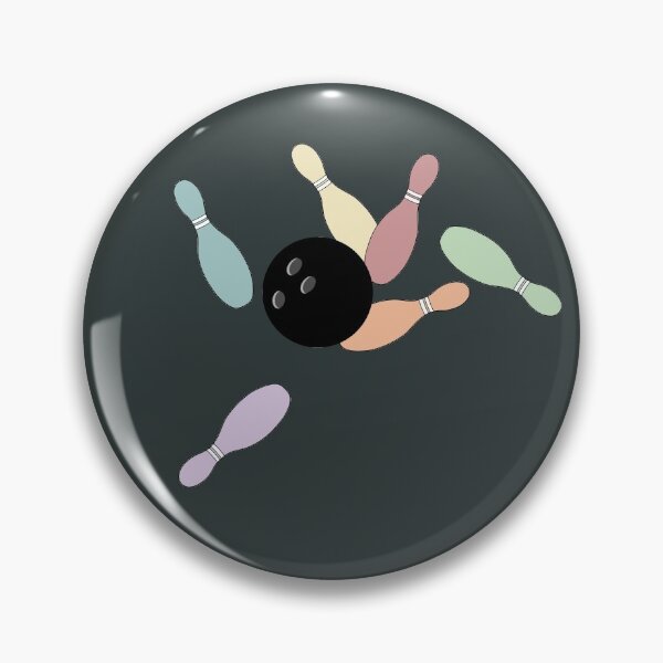 Item preview, Bowling Ball and Colorful Pins Design designed and sold by StephJChild.