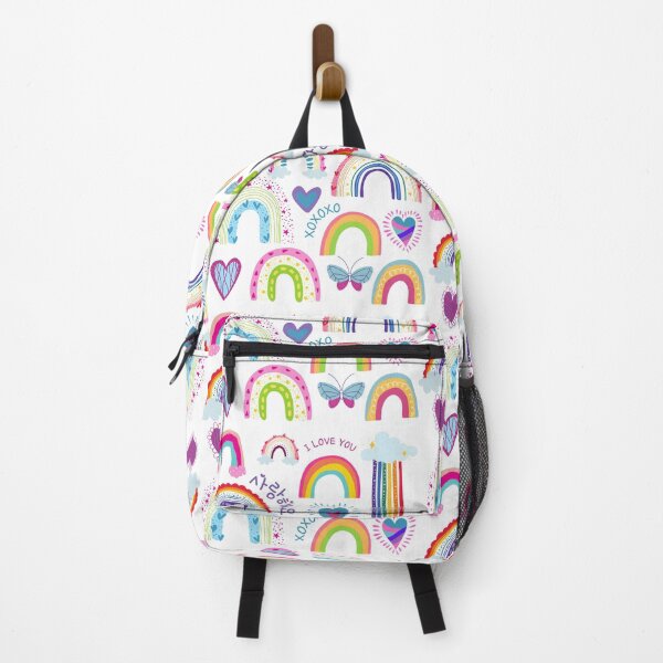 Item preview, I love you (in Korean) Rainbows and Hearts designed and sold by SeoulJourner.