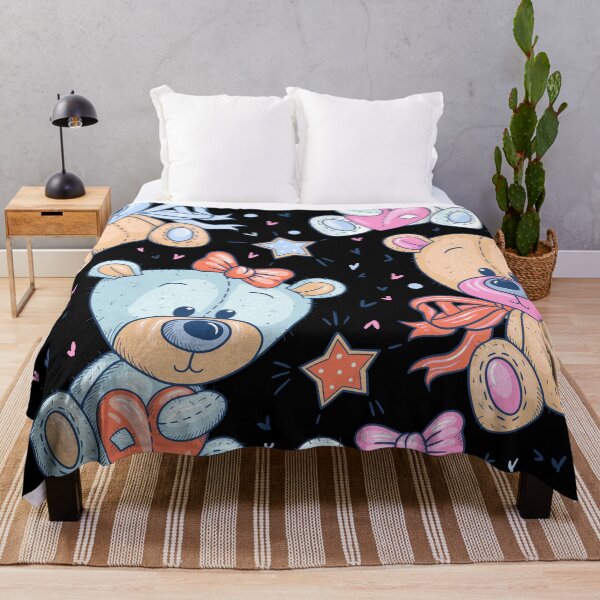 Item preview, Cute Teddy Bear Pattern designed and sold by ModkMerch.