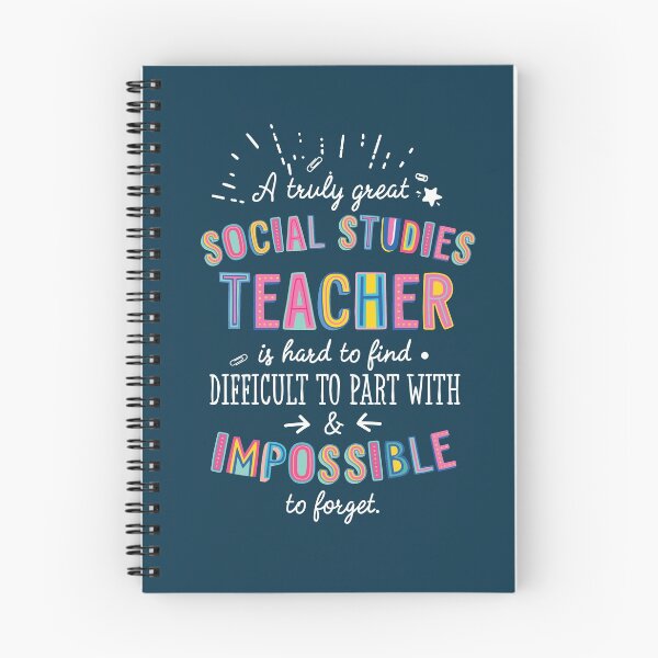 Item preview, A truly Great Social Studies Teacher Gift - Impossible to forget designed and sold by betternotes.