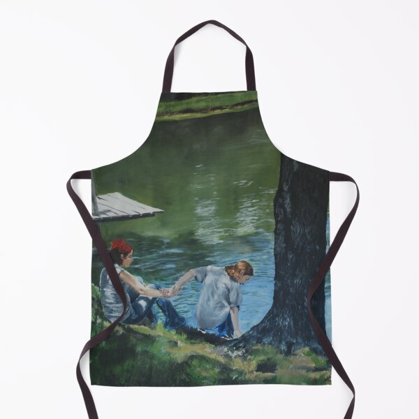 Item preview, Sisters by the pond in summer designed and sold by M Maloney.