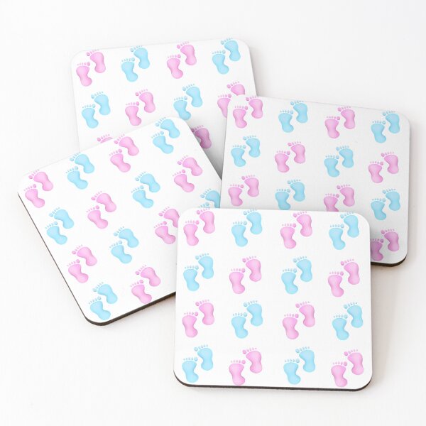 Item preview, Pink Blue Baby Footsteps Sticker Set designed and sold by RitaLaiArt.