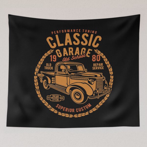 Item preview, Old School Classic Garage designed and sold by Sinfamous.