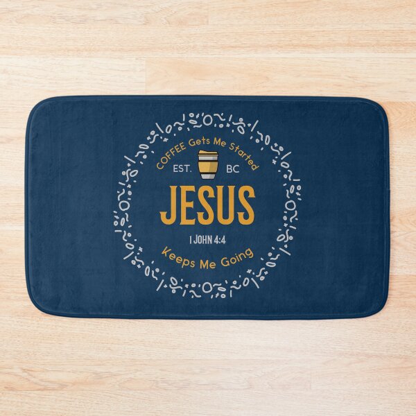 Item preview, Coffee Gets Me Started Jesus Keeps Me Going  designed and sold by loveoceanair.