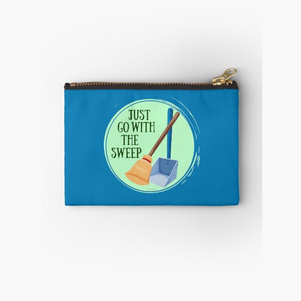 Item preview, Go With the Sweep Funny Housekeeping Lady designed and sold by SavvyCleaner.